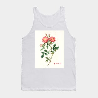Red Flower of Life Japanese Design Tank Top